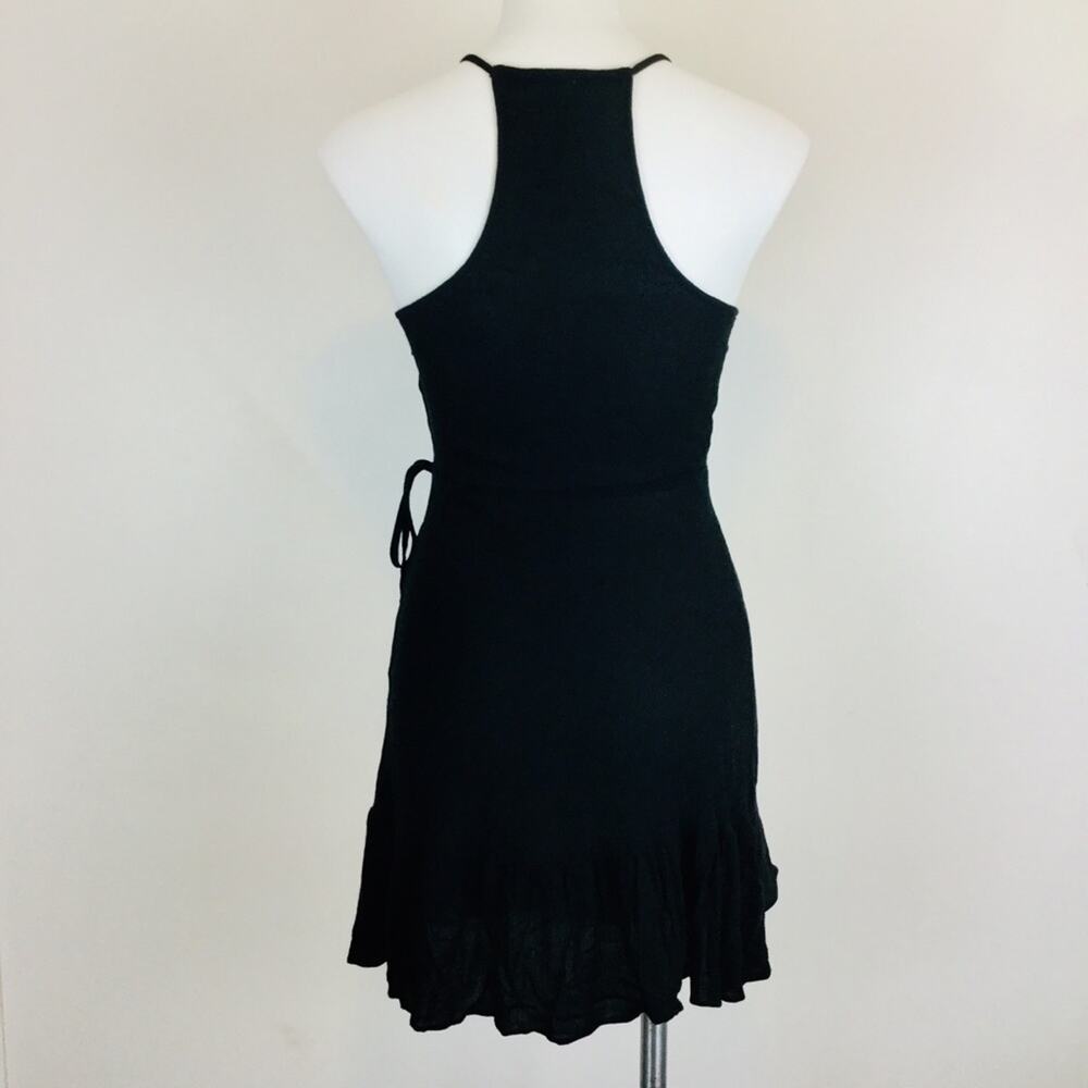 Mossimo Black Faux Wrap Ruffled Dress - Picture 6 of 9
